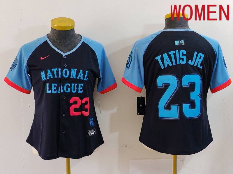 Women San Diego Padres #23 Tatis jr Blue All star 2024 Nike MLB Jersey style 1